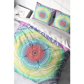 Monohome Rainbow Modern Renkli Çift Kişilik 200x220 cm Nevresim Takımı