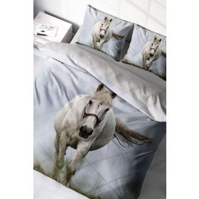 Monohome Rebel Horse Naturel Çift Kişilik Nevresim Takımı