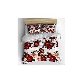 Monohome Red Rose Naturel Renkli Çift Kişilik 200x220 cm Nevresim Takımı