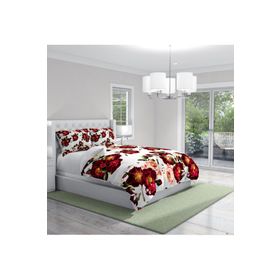 Monohome Red Rose Naturel Renkli Çift Kişilik 200x220 cm Nevresim Takımı