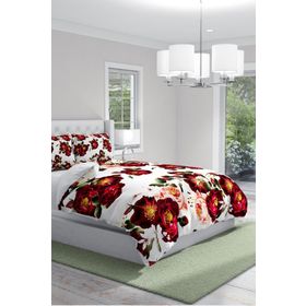 Monohome Red Rose Naturel Renkli Çift Kişilik 200x220 cm Nevresim Takımı