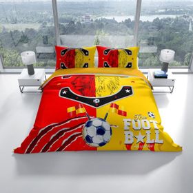 Monohome Red & Yellow 3D Renkli Çift Kişilik 200x220 cm Nevresim Takımı