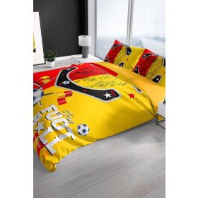 Monohome Red & Yellow 3D Renkli Çift Kişilik 200x220 cm Nevresim Takımı