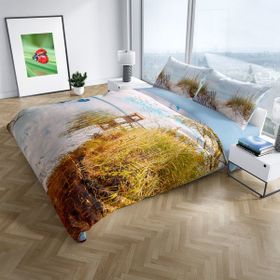 Monohome Reeds 3D Dijital Baskılı Renkli Çift Kişilik 200x220 cm Nevresim Takımı