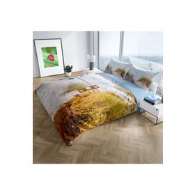 Monohome Reeds 3D Dijital Baskılı Renkli Çift Kişilik 200x220 cm Nevresim Takımı
