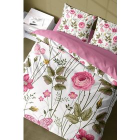 Monohome Relax Flower 3D Pamuk Saten Renkli Çift Kişilik 200x220 cm Nevresim Takımı