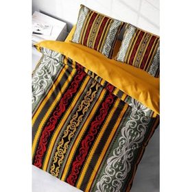 Monohome Ribbon Baroque Style Klasik Renkli Çift Kişilik 200x220 cm Nevresim Takımı