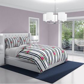 Monohome Ribbon Flowers Naturel Renkli Çift Kişilik 200x220 cm Nevresim Takımı