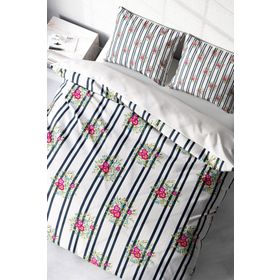 Monohome Ribbon Flowers Naturel Renkli Çift Kişilik 200x220 cm Nevresim Takımı