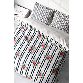 Monohome Ribbon Flowers Naturel Renkli Çift Kişilik 200x220 cm Nevresim Takımı
