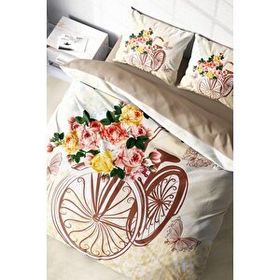 Monohome Romantic Bicycle Modern Çift Kişilik Nevresim Takımı