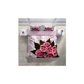 Monohome ROSE-1008 Naturel Renkli Çift Kişilik 200x220 cm Nevresim Takımı