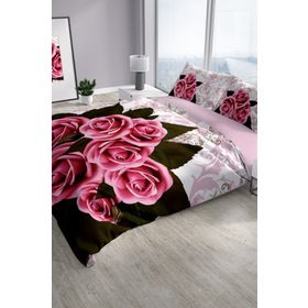 Monohome ROSE-1008 Naturel Renkli Çift Kişilik 200x220 cm Nevresim Takımı
