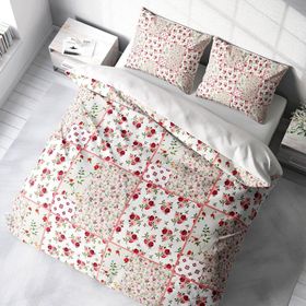 Monohome Rose Branch 3D Pamuk Saten Çift Kişilik Nevresim Takımı