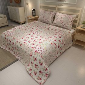 Monohome Rose Branch Jakar Dokuma Pamuklu 3d Dijital Baskı Pike Takımı
