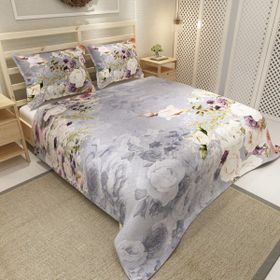 Monohome Rose Garden Jakar Dokuma Pamuklu 3d Dijital Baskı Pike Takımı