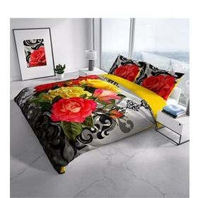 Monohome Rose1006 3D Dijital Baskılı Çift Kişilik Nevresim Takımı