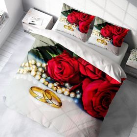 Monohome RoseRing 3D Renkli Çift Kişilik 200x220 cm Nevresim Takımı