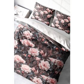 Monohome Roses Garden 3D Pamuk Saten Çift Kişilik Nevresim Takımı