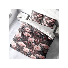 Monohome Roses Garden 3D Pamuk Saten Çift Kişilik Nevresim Takımı
