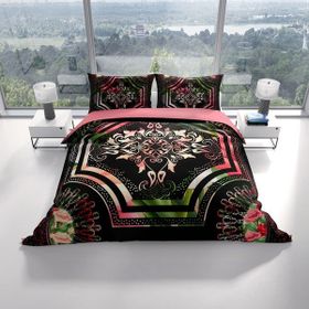 Monohome Roses Pattern 3D Renkli Tek Kişilik 200x220 cm Nevresim Takımı