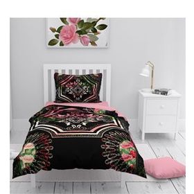 Monohome Roses Pattern 3D Tek Kişilik Nevresim Takımı