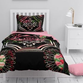 Monohome Roses Pattern 3D Tek Kişilik Nevresim Takımı