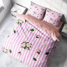 Monohome Scattered Roses Naturel Çift Kişilik Nevresim Takımı