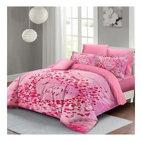 Monohome Sevgililer Günü %100 Pamuk Saten I Love You Çift Kişilik Nevresim Takımı