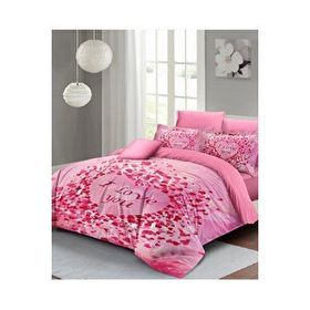 Monohome Sevgililer Günü %100 Pamuk Saten I Love You Çift Kişilik Nevresim Takımı