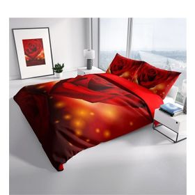 Monohome Sevgililer Günü Vııı 3D Renkli Çift Kişilik 200x220 cm Nevresim Takımı