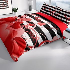 Monohome Sevgililer Günü Vııı 3D Renkli Çift Kişilik 200x220 cm Nevresim Takımı