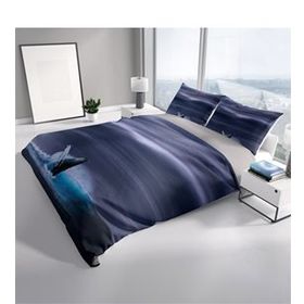 Monohome Shark 3D Pamuk Saten Çift Kişilik 200x220 cm Nevresim Takımı