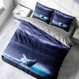 Monohome Shark 3D Pamuk Saten Çift Kişilik 200x220 cm Nevresim Takımı