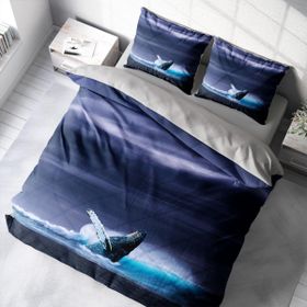 Monohome Shark 3D Pamuk Saten Çift Kişilik 200x220 cm Nevresim Takımı