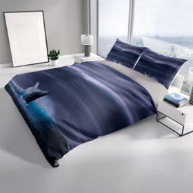 Monohome Shark 3D Renkli Çift Kişilik 200x220 cm Nevresim Takımı
