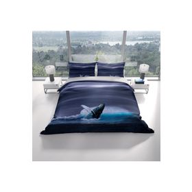 Monohome Shark 3D Renkli Çift Kişilik 200x220 cm Nevresim Takımı