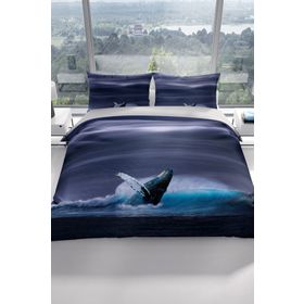 Monohome Shark 3D Renkli Çift Kişilik 200x220 cm Nevresim Takımı