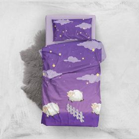 Monohome Sheep 3D Saten Pamuk Bebek Nevresim Takımı