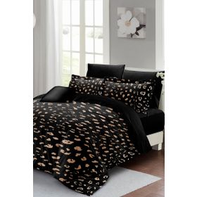 Monohome Sık Dokuma Pamuk Saten 3D Özel Tasarım Animal Print Çift Kişilik Nevresim Takımı