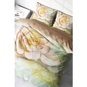 Monohome Silvery 3D Pamuk Saten Çift Kişilik 200x220 cm Nevresim Takımı
