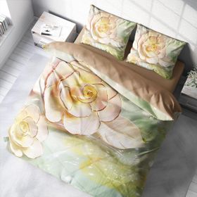 Monohome Silvery 3D Pamuk Saten Çift Kişilik 200x220 cm Nevresim Takımı