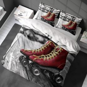 Monohome Skate 3D Pamuk Saten Çift Kişilik 200x220 cm Nevresim Takımı