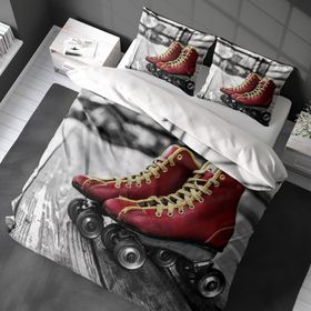 Monohome Skate 3D Pamuk Saten Çift Kişilik 200x220 cm Nevresim Takımı