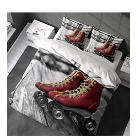 Monohome Skate 3D Pamuk Saten Çift Kişilik 200x220 cm Nevresim Takımı