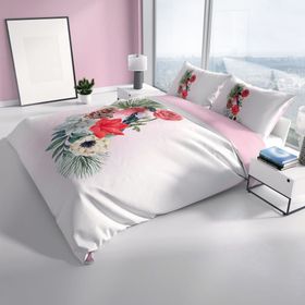 Monohome Small Birdy 3D Pamuk Saten Çift Kişilik 200x220 cm Nevresim Takımı