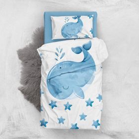 Monohome Small Dolphin 3D Bebek 100x150 cm Nevresim Takımı