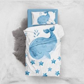 Monohome Small Dolphin 3D Bebek 100x150 cm Nevresim Takımı