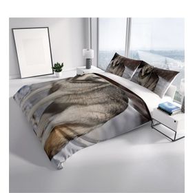 Monohome SnowWolf 3D Renkli Çift Kişilik 200x220 cm Nevresim Takımı