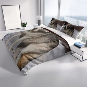 Monohome SnowWolf 3D Renkli Çift Kişilik 200x220 cm Nevresim Takımı